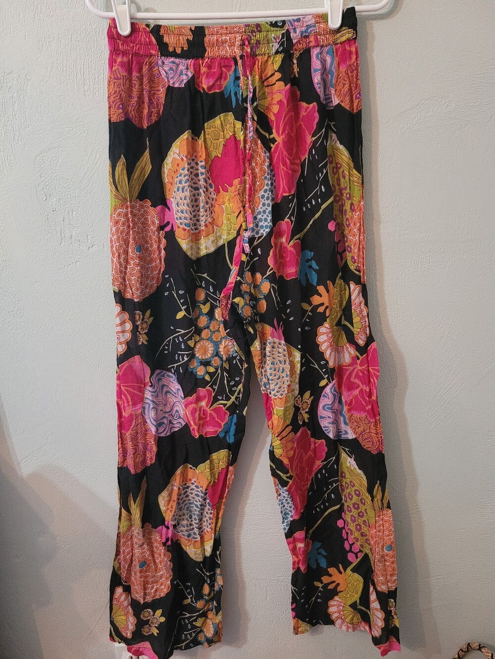Catalog Classics Unique Colorful Wide Leg 100% Cotton Pants!! Size Large!
